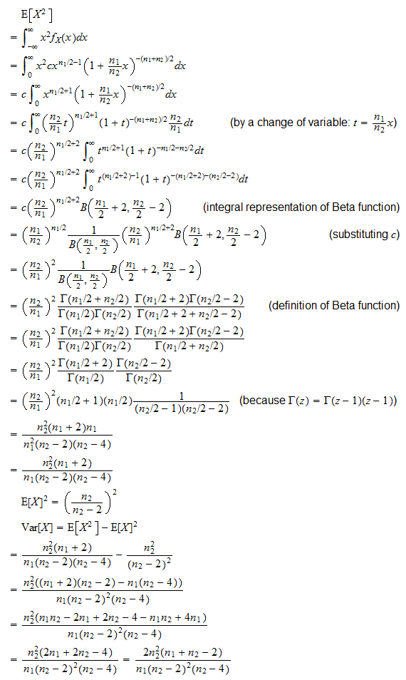 noncentral f distribution pdf