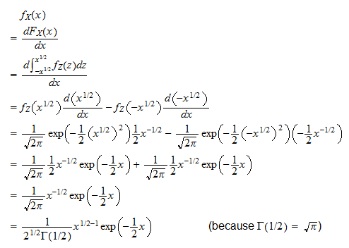 Chi-square distribution variance, proofs, exercises